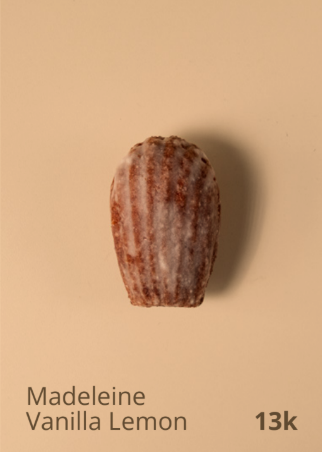 Madeleine Vanilla Lemon